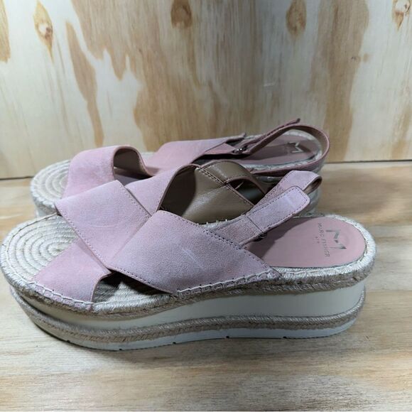 Marc Fisher Pink Espadrille Wedge Sandals Women’s Size 11 - Picture 9 of 9